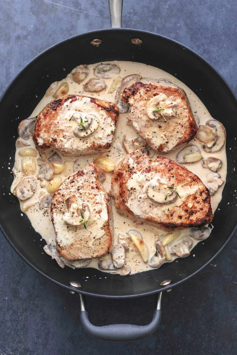 Pork Chops with Creamy Mushroom Sauce &ndash; BB Natural Health