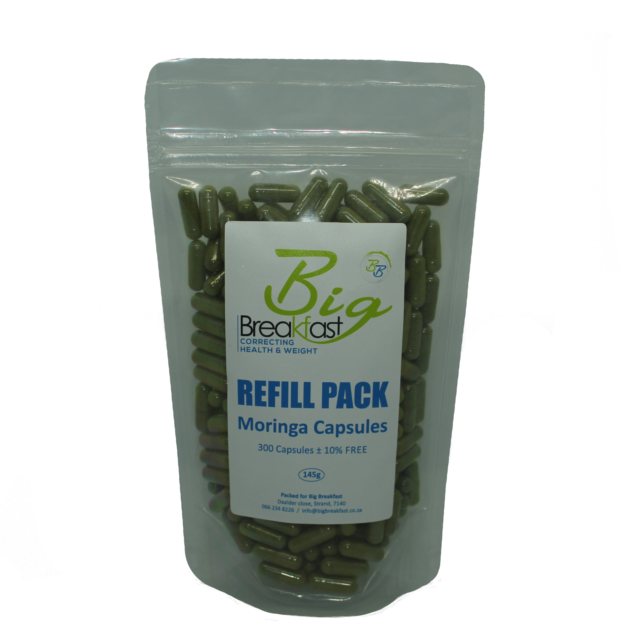 Moringa Capsules Refill Pack 300 Capsules ± 10% FREE