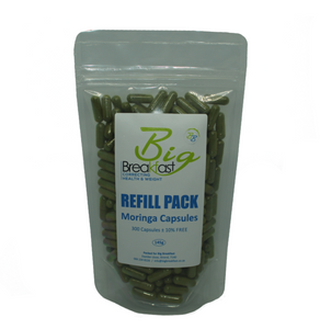 Moringa Capsules Refill Pack 300 Capsules ± 10% FREE